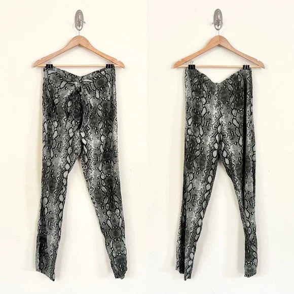 ✨RARE✨ ACACIA Hobbs Silk Pants in Sage Python